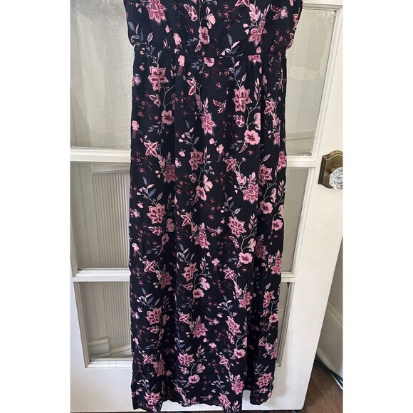 BONGO Dress Floral Faux Wrap Long Maxi Womens S - Picture 12 of 12
